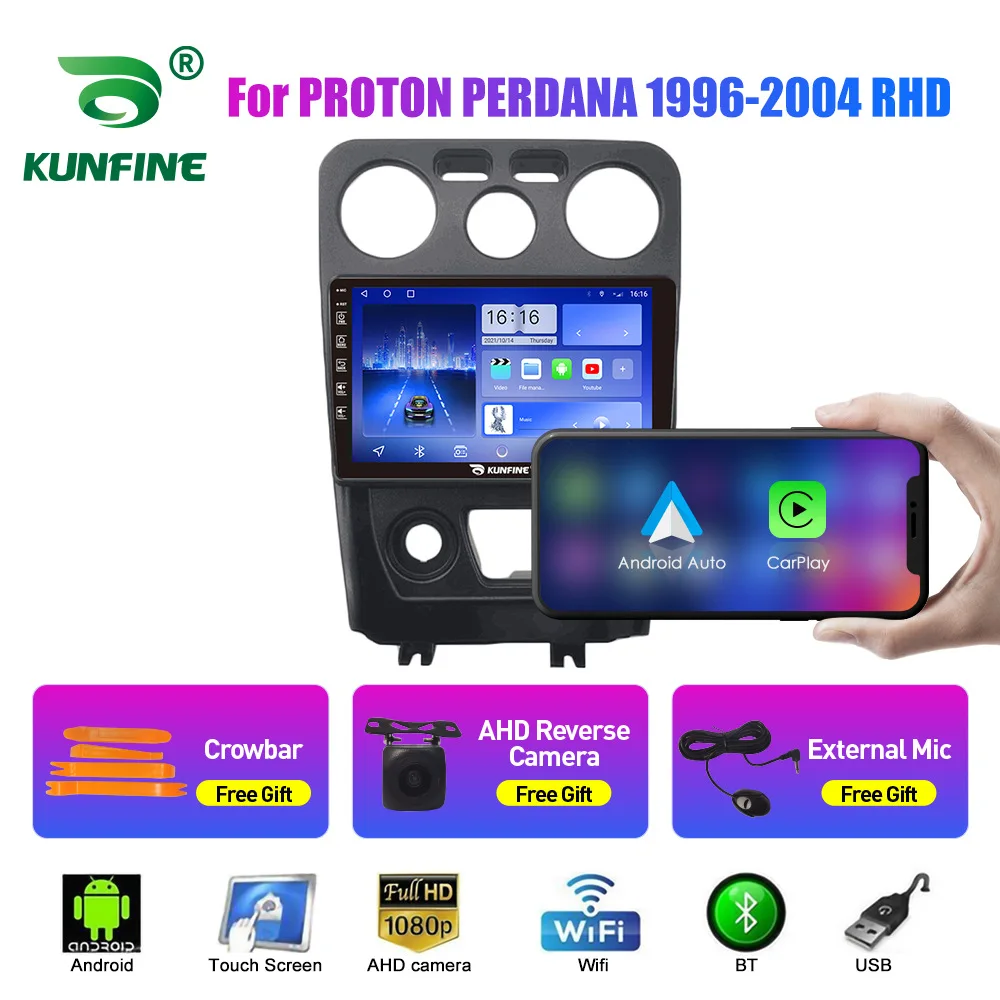Для Proton PERDANA 1996-2004 (правый руль) — 9-дюймовая Android-магнитола с GPS-навигацией и интегрированной камерой заднего вида