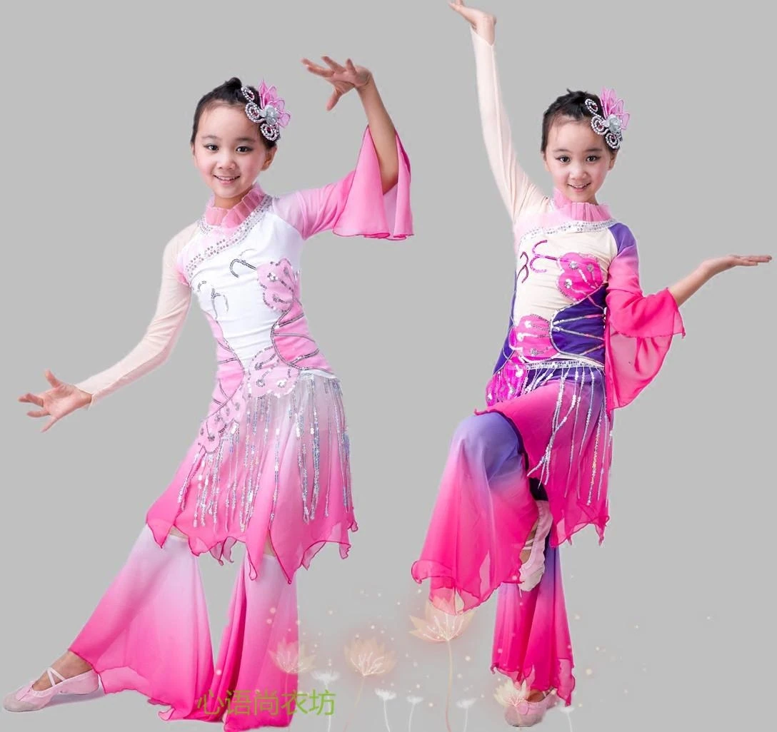

Classical costumes, solo dance, children dance dance class, acrobatic costumes, Chinese style, slim and elegant women.
