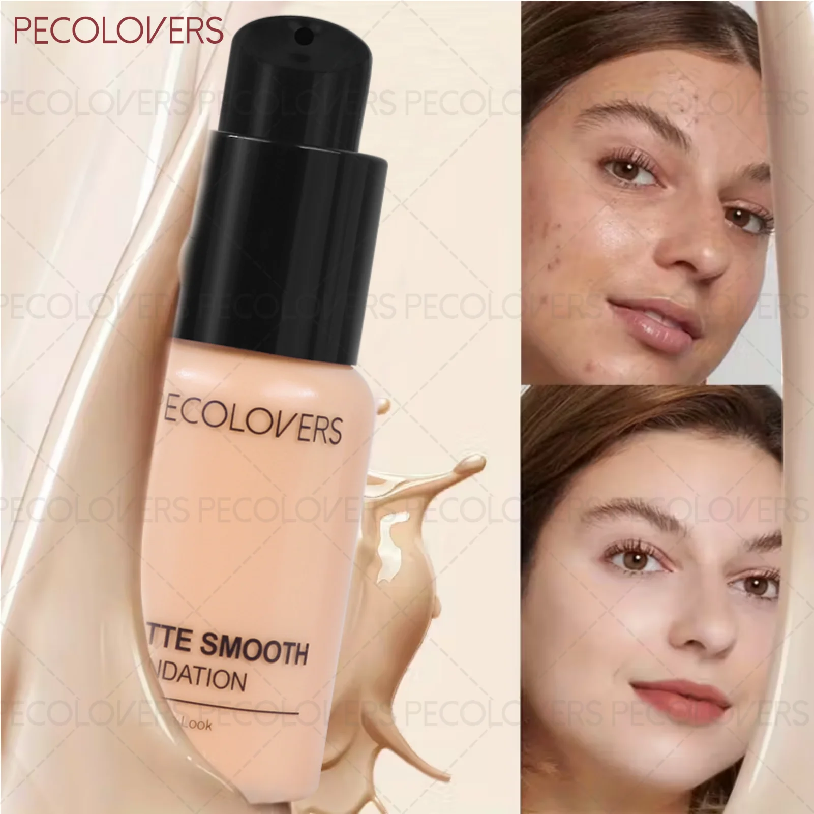 Base de Maquillaje de Cobertura Total, 1 Unidad, Cobertura Completa, Corrector, Control de Grasa de Larga Duración, para Todos los Tonos de Piel