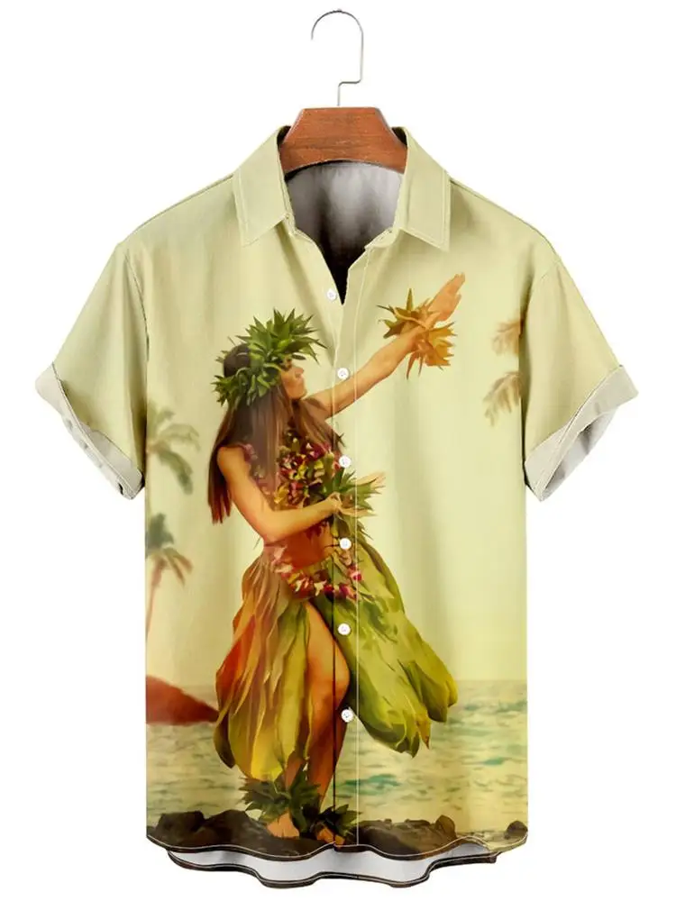 2023 Hawaiian Tropical Shirts For Men 3d Beach Holiday Short Sleeve Summer Oversized Tops Tee Shirt Man Floral Blouse 5xl Camisa