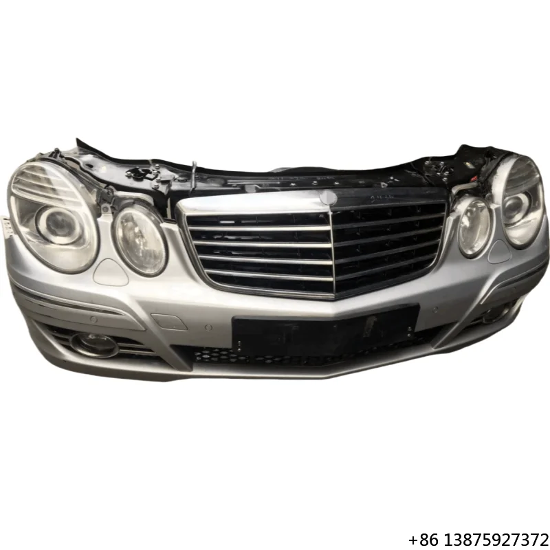 For  E-Class W211 E280 Original Front Nose Assembly Front Bumper Grille Headlight Fog Lamp Water Tank Frame