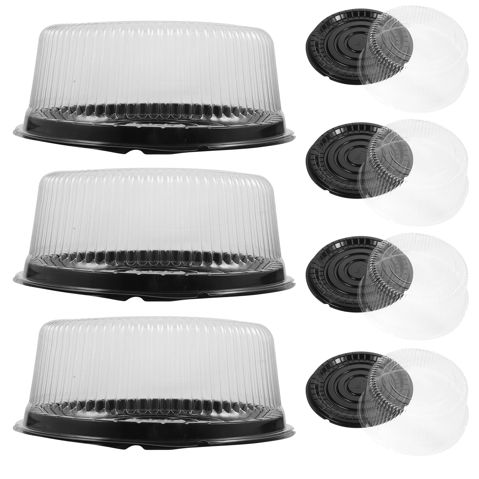 Cake Boxes with Clear Lids Cupcake Container Stand Reusable Plastic Containers Carrier Portable Cookie