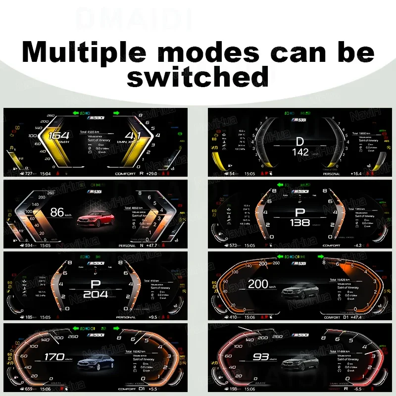 NEW 12.3'' For BMW 5 Series E60 E61 E63 E64 2004-2010 Car Digital Cluster LCD Dashboard Carplay Cockpit Virtual Instrument - Image 6