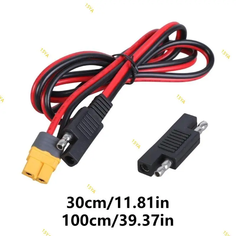 SAE to XT60 Female Extension Cable 14AWG XT60 to SAE Cable for Battery and Solar Generator