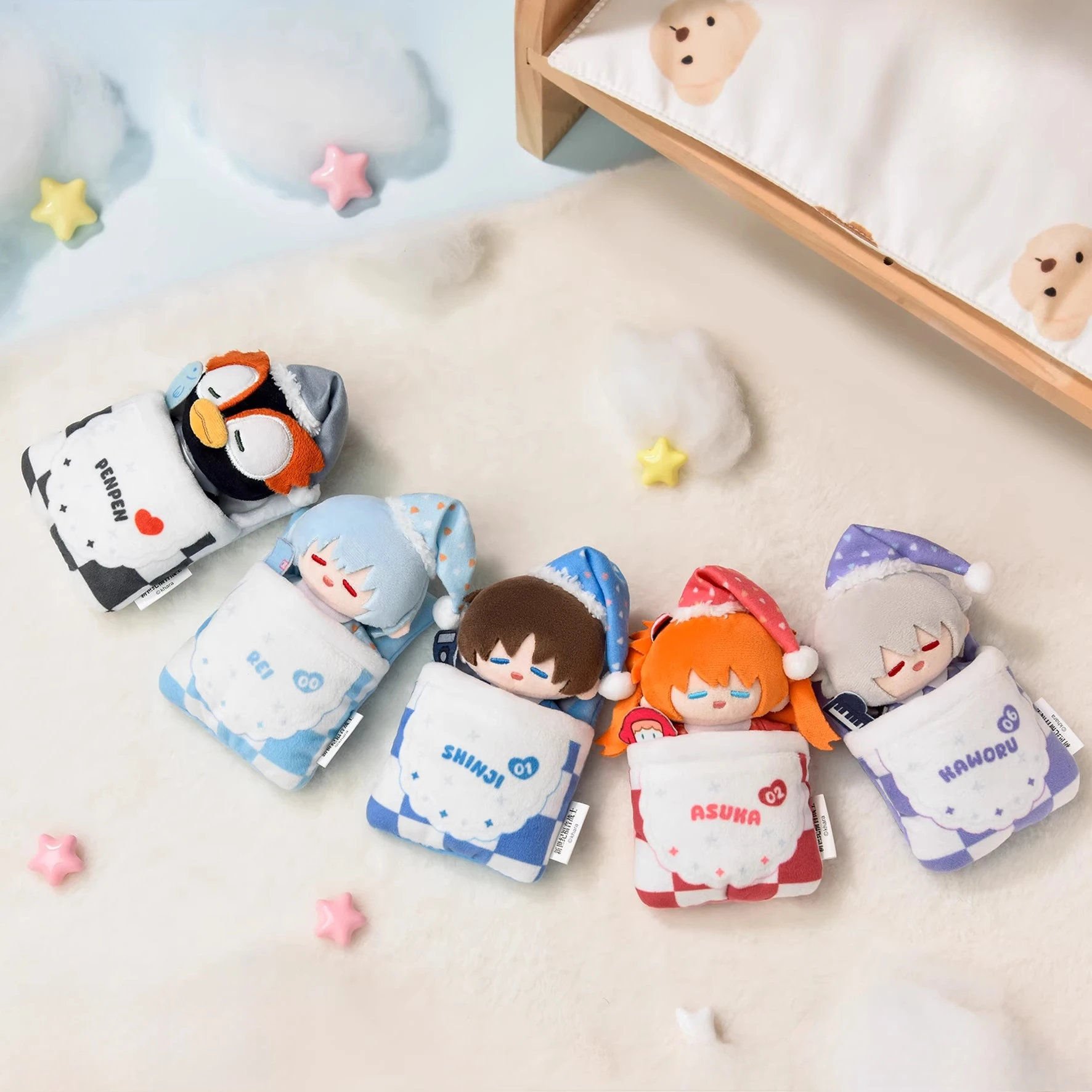 Kawaii النيون جينيسيس Evangelion أفخم بطاقة كم حامل ألعاب من نسيج مخملي حقيبة سحر محشوة اللعب أنيمي الطرفية الهدايا الزخرفية