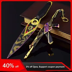 22cm/8.66in Valorant Champions Vandal Kunai Skin Knife Toy Sword Cosplay Weapons Model Game Peripherals Collectible Props Gifts