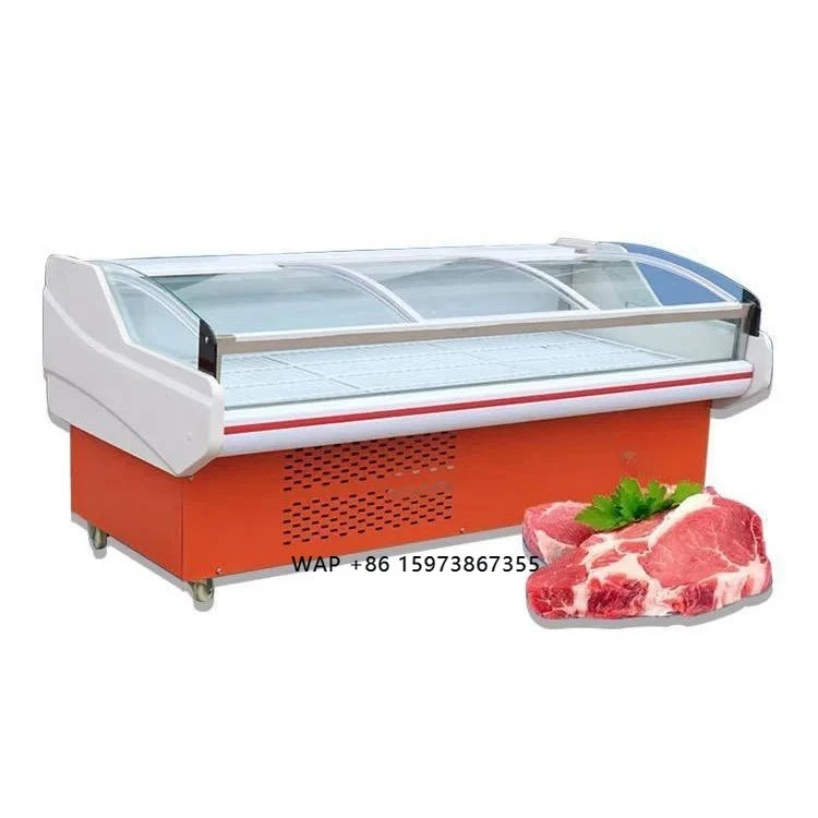 

Commercial Supermarket 2-Door Stainless Steel Deli Refrigerator with Fan Cooling App Control Glass Door for Fresh Meat Display
