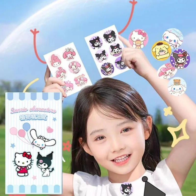 

36Pcs Sanrio My Melody Kuromi Cinnamoroll Anti-Mosquito Stickers Screen Patch Stickers Anti Mosquito Clothing Hat Decoration