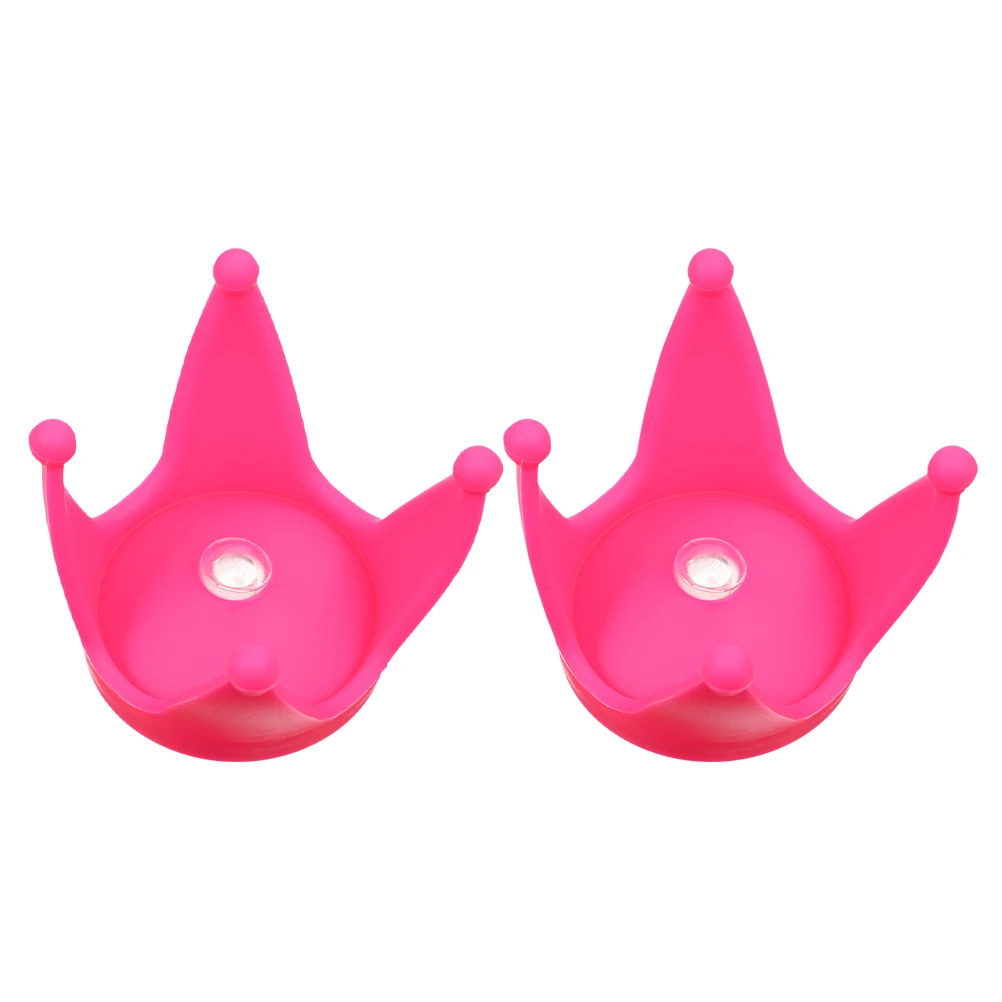 

2Pcs Attachments Motorcycle Decorations Durable Silicone Bright Color Strong Suction Cups Women AccessoriesHelmet