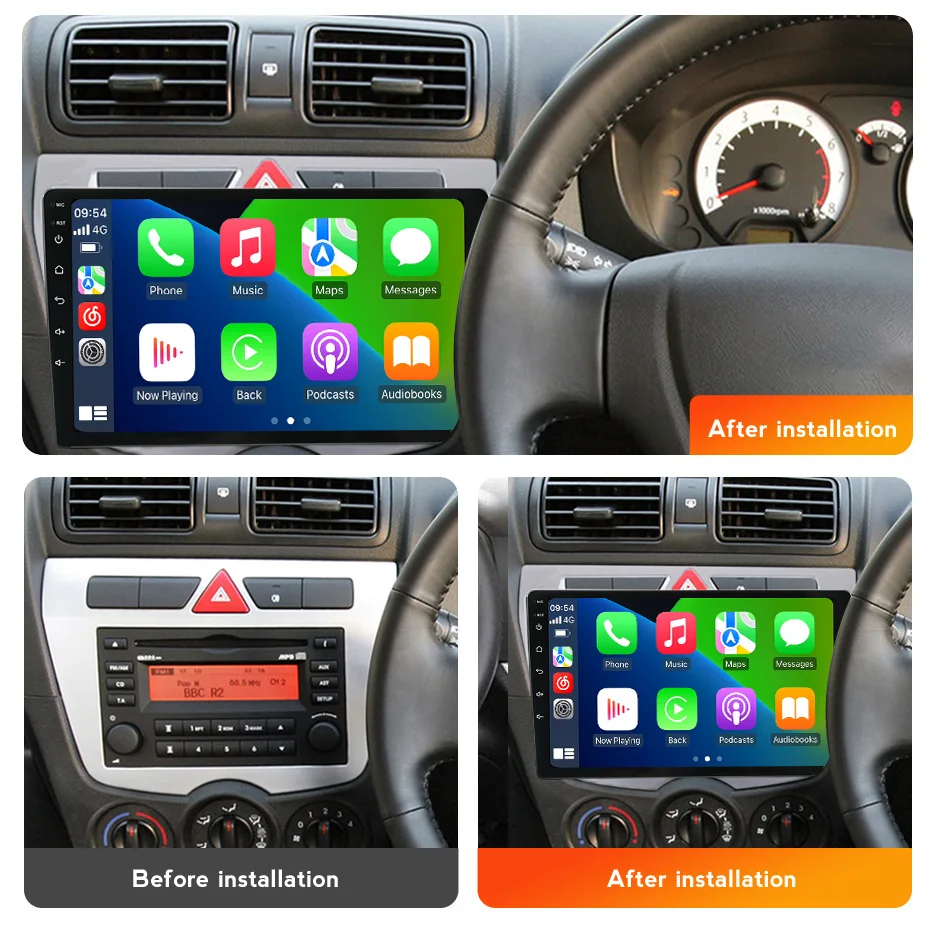 Navifly 9 Inch Car Stereo For KIA Morning Picanto 2007-2011 GPS IPS Touch Screen Wireless Carplay Android Auto BT FM Headunit