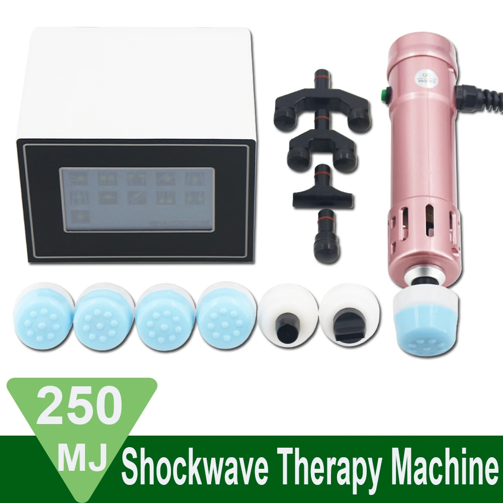 

New Shockwave Therapy Machine 250MJ Professional Shock Wave Physiotherapy Instrument For ED Treatment Pain Relief Health Care