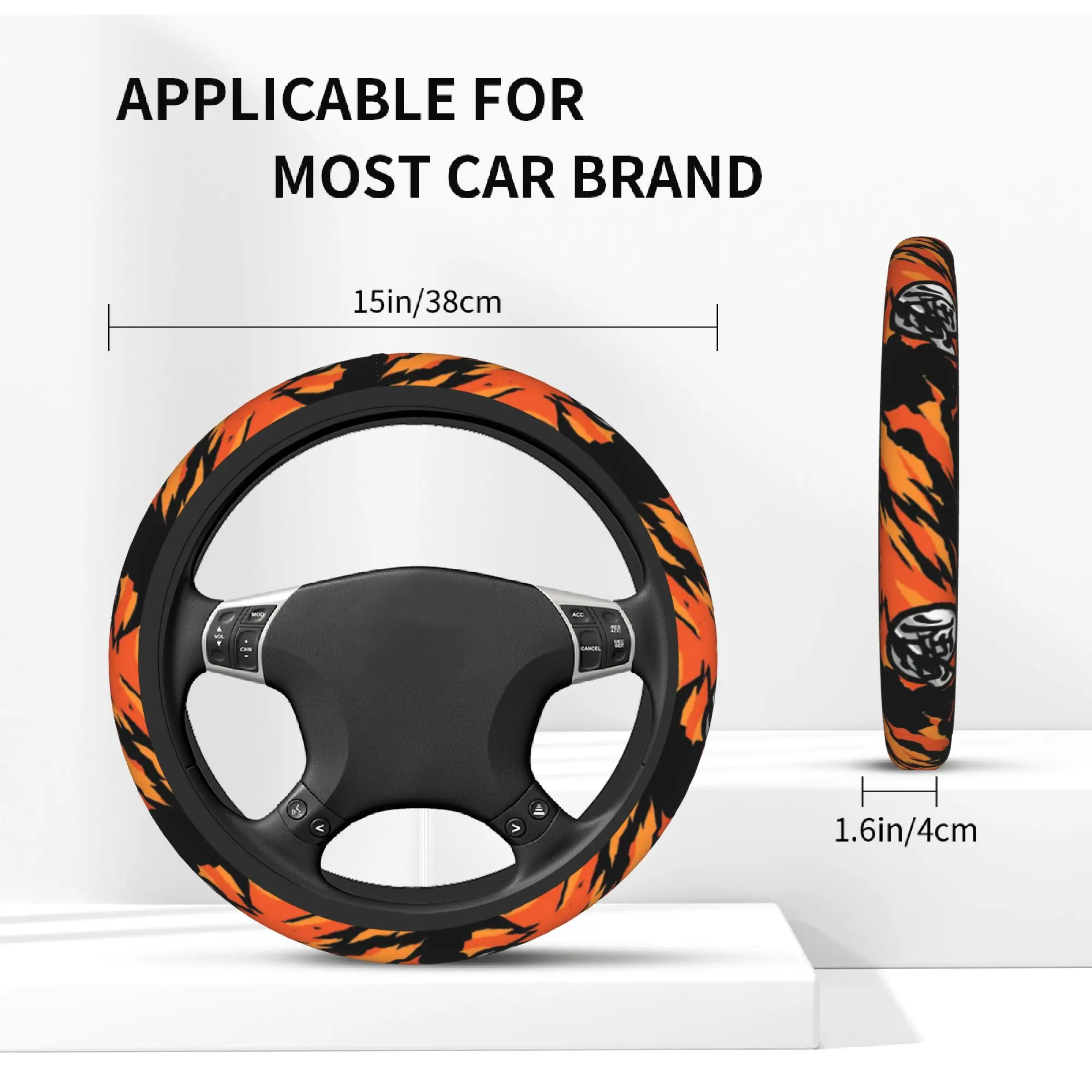 Steering Wheel Covers Son Goku Dragon Ball Z Anti-slip Vegeta DBZ Braid On The Steering Wheel Cover Car-styling Accessories - view 5