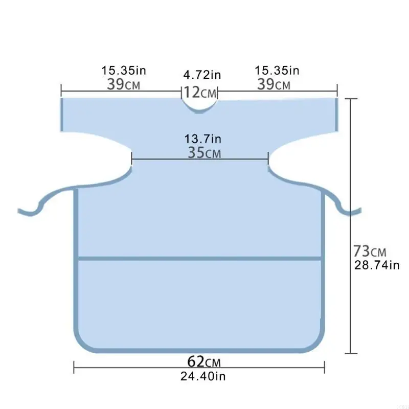 Corb التغطية الكاملة Baby Bib التمريض Smock لتناول الطعام الذاتية حماية الملابس من الانسكابات