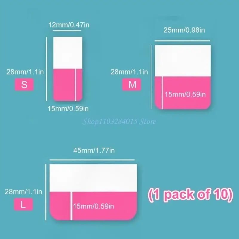 R6FF Notes Flags, Colorful Index Tabs Index Flag Bright Color Page Index Sticker Clear Page Makers for Page Bookmarks