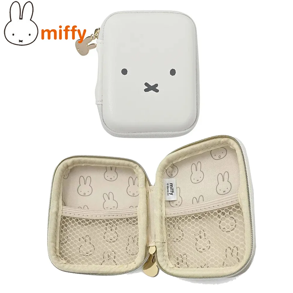 Cute Miffy Kawaii Storage Bag High Quality Small Storage Box Portable Lipstick Cosmetics Headset Storage Girl Gift