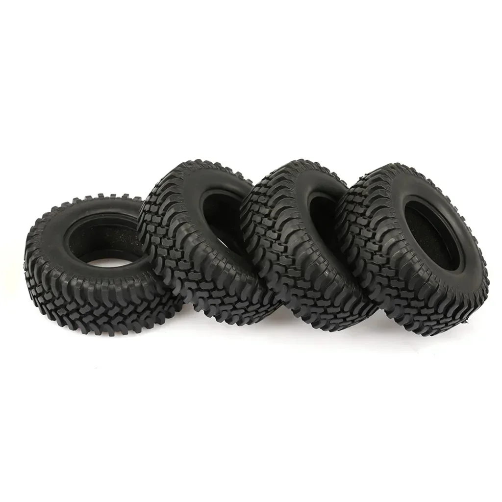 4PCS 100MM 고무 1.9 휠 타이어 1:10 RC 크롤러 자동차용 Axial SCX10 AXI03007 D90 D110 Tamiya CC01
