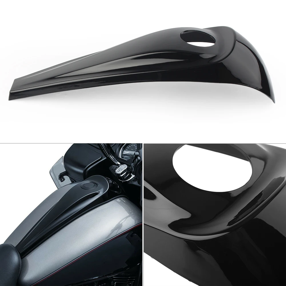 Motorcycle Lower Dash Fuel Console Cover For Harley Glides Road Street FLHTKL 2008 2009 2010-2017 ABS Plastic Gloss Black Smooth