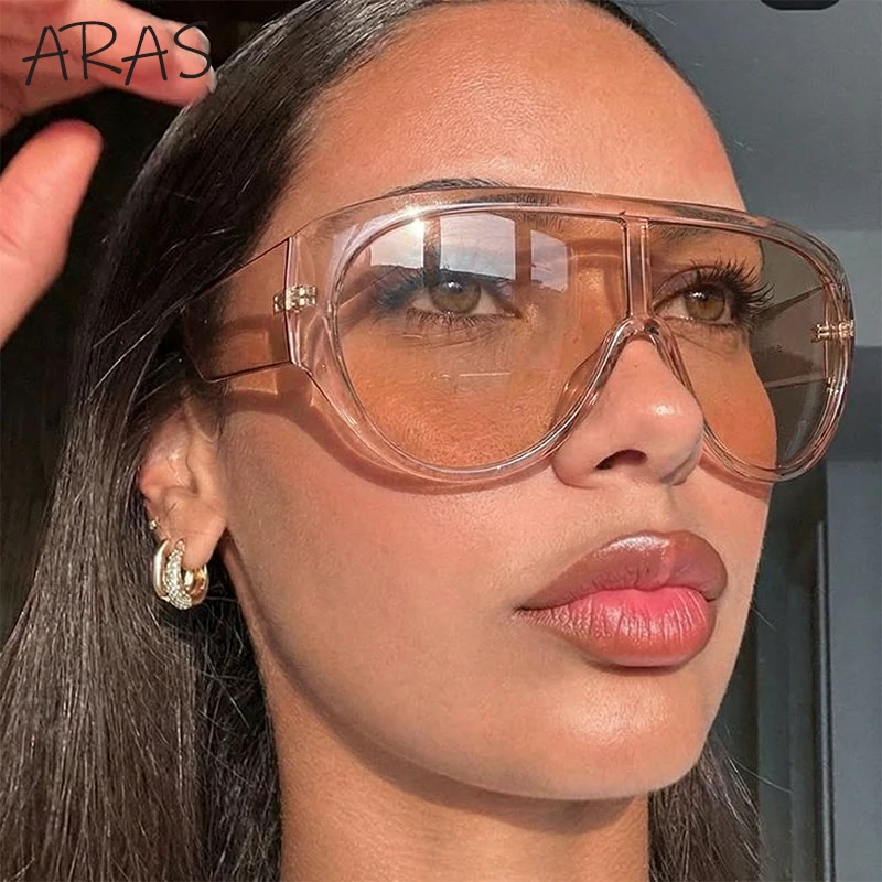 

Oversized Shield Sunglasses Women 2026 Luxury Brand Y2K Punk One-Piece Sun Glasses Steampunk Windproof Goggles Fashion Shades