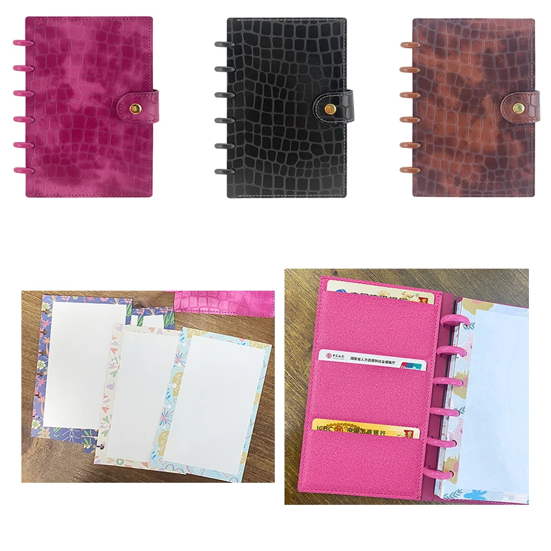 RINGNOTE A6 PU Leather Loose-leaf Notebook Premium Leather Business Office Notebook Mushroom Hole Binder Notebooks and Journals