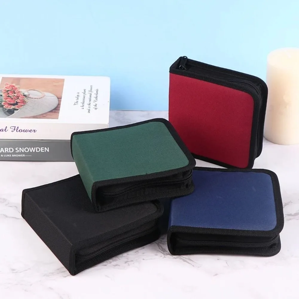 New Wear-resisting Cd Case 40 Pack Oxford CD DVD Album Holder Cover Portable Car Storage Discs Storage Bag