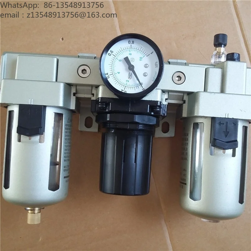 Pneumatic Air Source Treatment Unit AC3000-03, AF3000-03 AR3000 AL3000-03 3-in-1 Air Filter Regulator Lubricator
