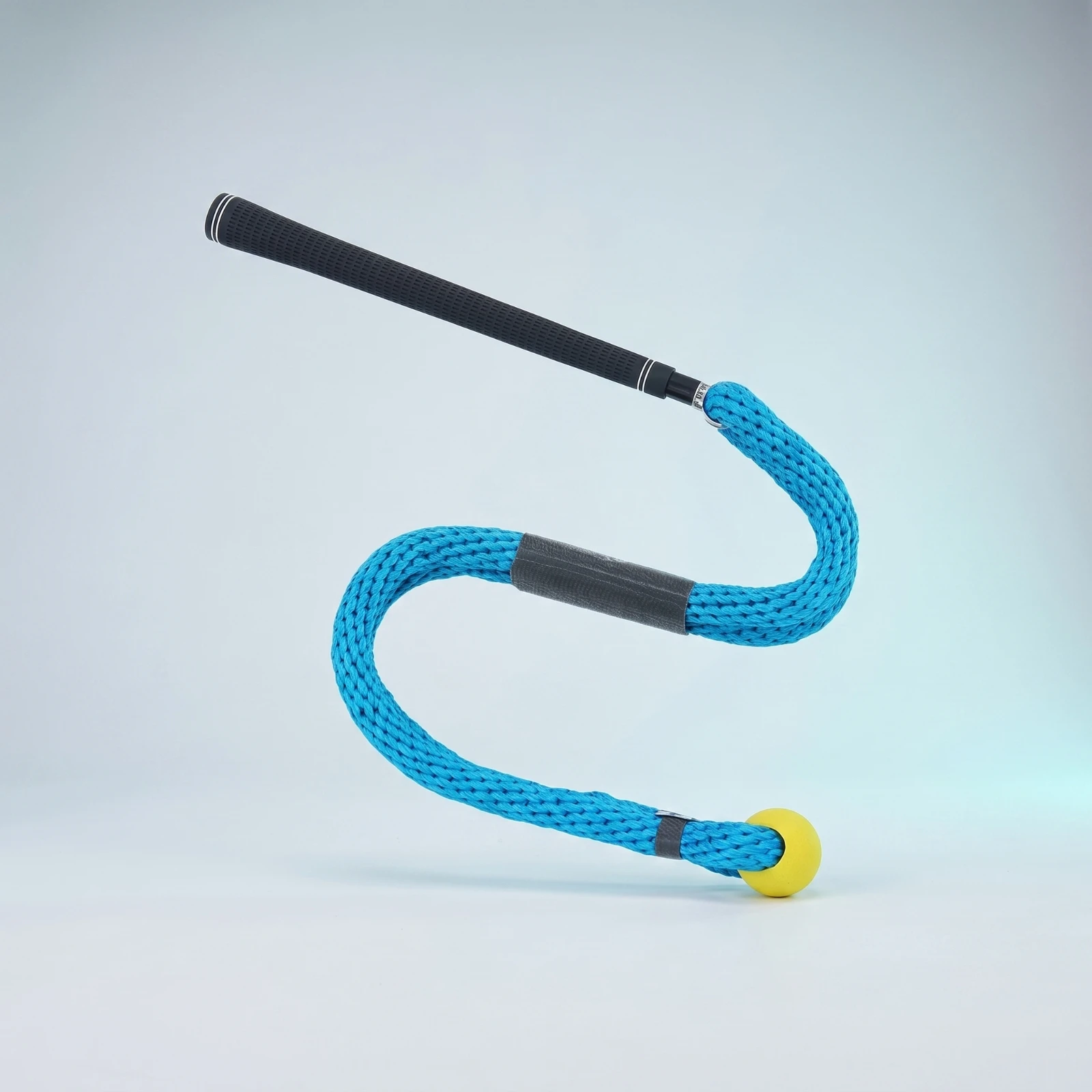 Golf Swing Rope Coach Padded Grip Golf Swing Coach Exercise Aid Flexible Cord Yellow Ball for Practice