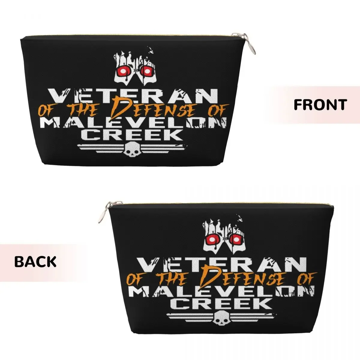 Custom Helldivers Malevelon Creek Veteran Game Makeup Bag Women Travel Cosmetic Organizer Kawaii Storage Toiletry Bags