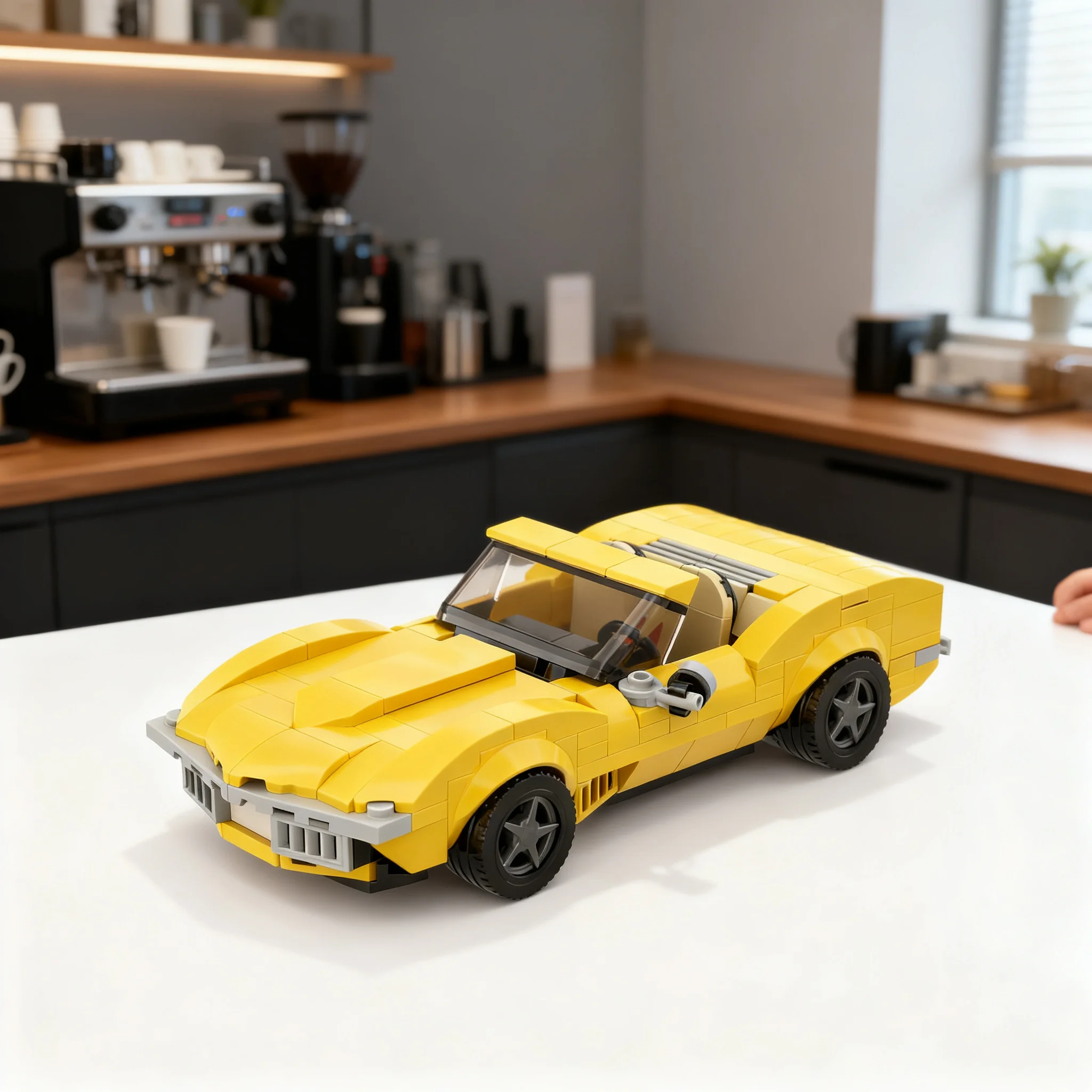 307pcs MOC City Champions Corvette C3 Stingray Spider Inspider Model Building Blocks Christmas Gift 3D Craft Brick Education