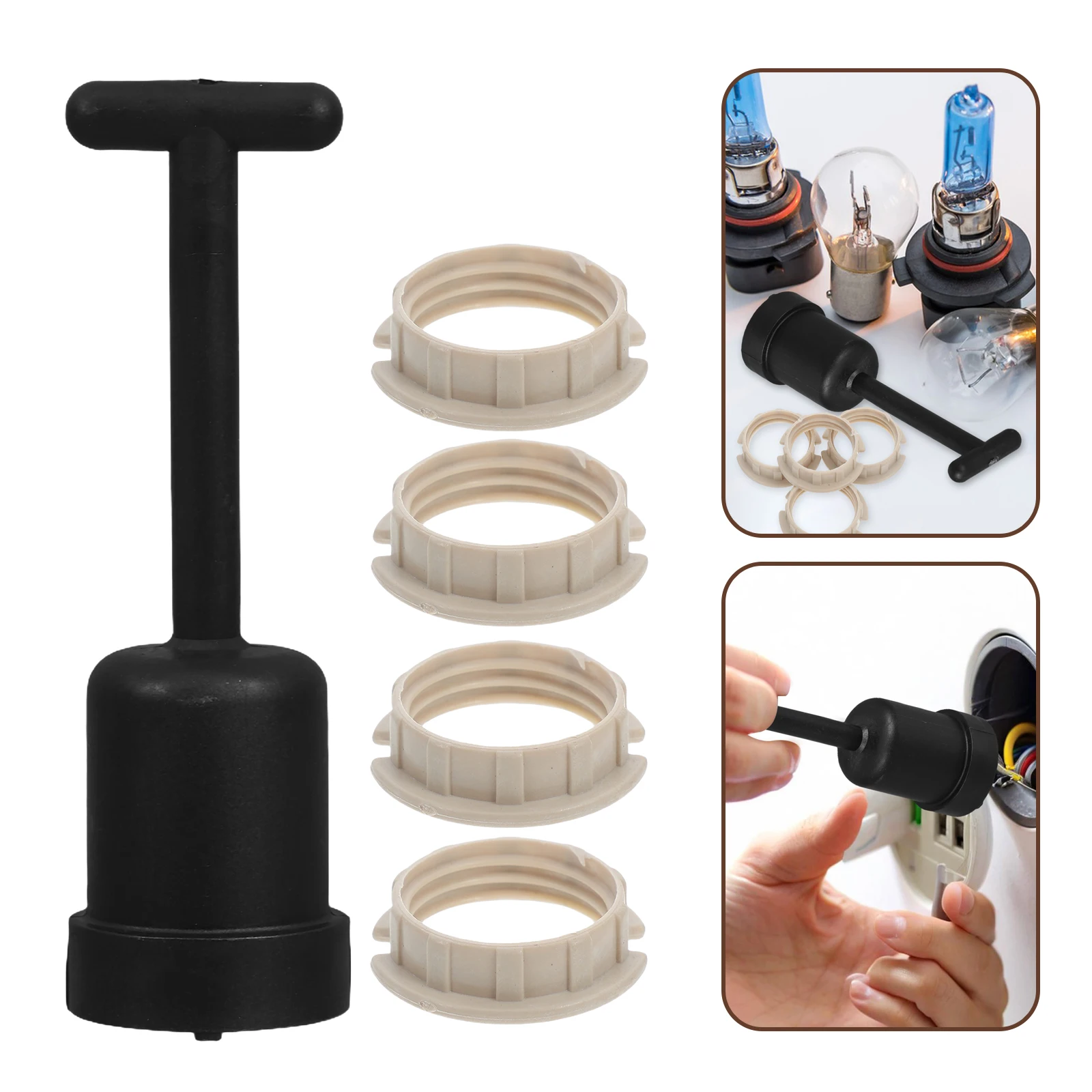 

1 Set G9 Light Socket Accessories Lamp Shade Collar Tool Plastic Retaining Adapter Rings Replacement Fitting Support Removal
