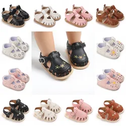 Leisure and Comfortable Baby Girl Shoes 0-18 months Breathable and Sweat-absorbing Baby Sandals Newborn Baptist Bed Shoes