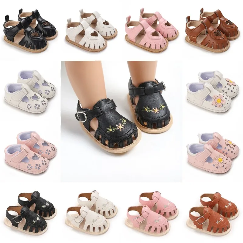 Leisure and Comfortable Baby Girl Shoes 0-18 months Breathable and Sweat-absorbing Baby Sandals Newborn Baptist Bed Shoes