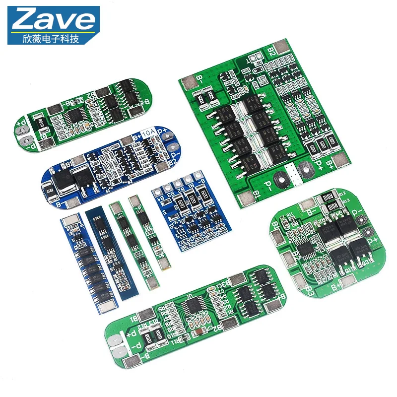18650 Lithium Battery 3A Charge/Discharge Overcharge Over-discharge Over-current Short-circuit Protection Board Module, 1/2/3/4