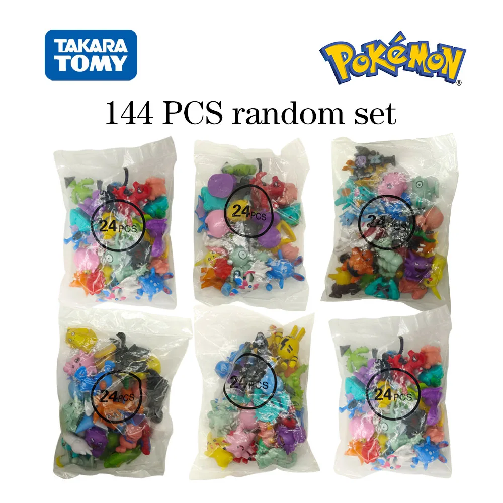 Takara Tomy Pokemon Mini Figures 144/250 Anime Model Pikachu 7