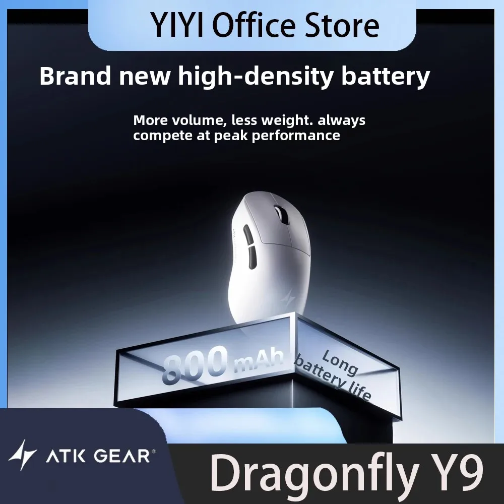 

ATK Dragonfly Y9 wireless mouse with long battery life, 3-mose ergonomic dual 8K custom e-sports PC accessory gift