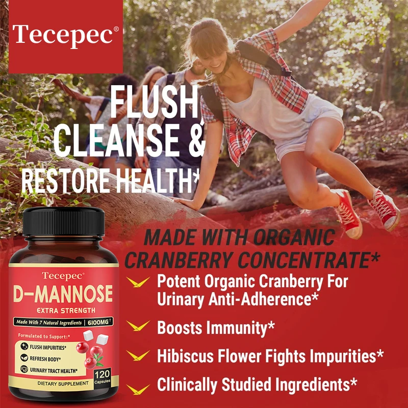 Mannose Supplement Supports Urinary Tract Health, Cleans, Flushes and Protects The Urinary Tract, Non-GMO, Gluten-free