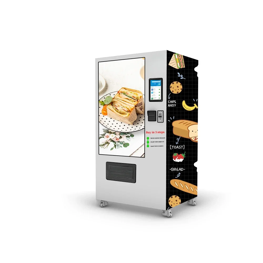 Commercial Restaurant Beverage Humanized Design Hot Sandwich Toast Vending Machine