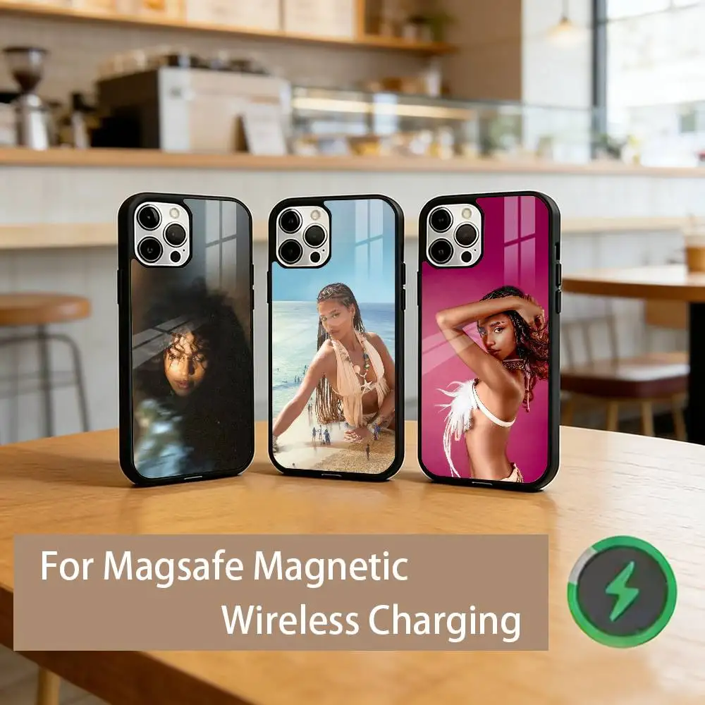 

T-Tyla Singer Phone Case For iPhone17,16,15,14,13,12,11 Plus,Pro Magnetic with Magsafe Wireless Charging