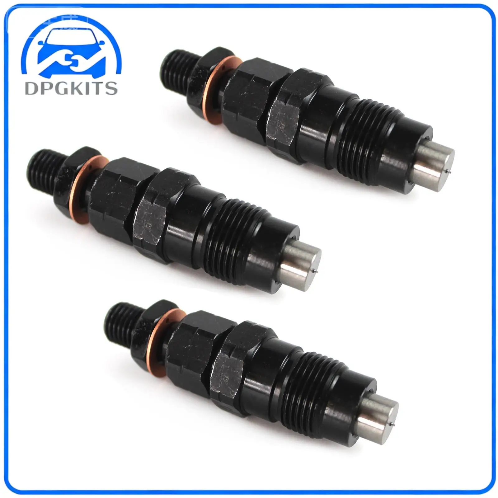 DPGKITS 3 Pcs Fuel Injector H1600-53000 16001-53002 16001-53000 For Kubota D722 Engine 0.444kg New Fuel Injector