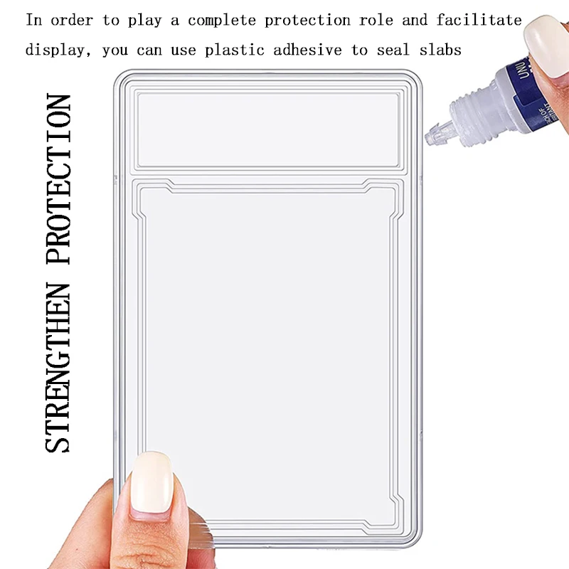 35/55/75/100PT Trading Cards Slab Label Grade Baseball Star Card Sleeves Protector Acrylic Hard Plastic Game Grade PTCG Gift Toy