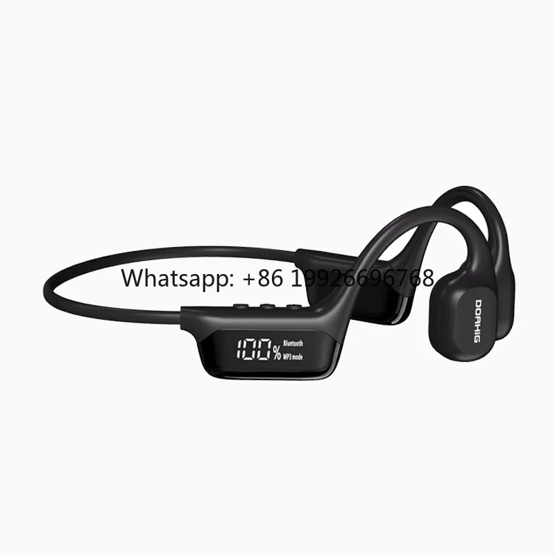 S10  Conduction Waterproof Swimming and Running Headphones Wireless Sports Earphones with Digital Display Surround Stereo