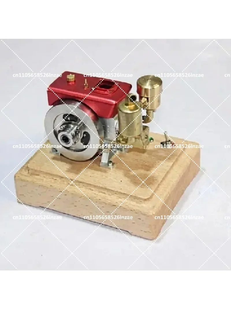Retro Mini Diesel Engine Tractor Model Metal Internal Combustion Single Cylinder Simulation Parts Collectible Toy for Adults