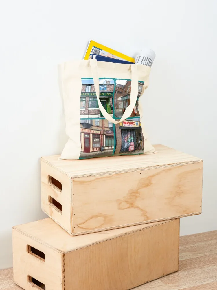 Corrie iconic buildings Tote Bag women bag university custom bags men