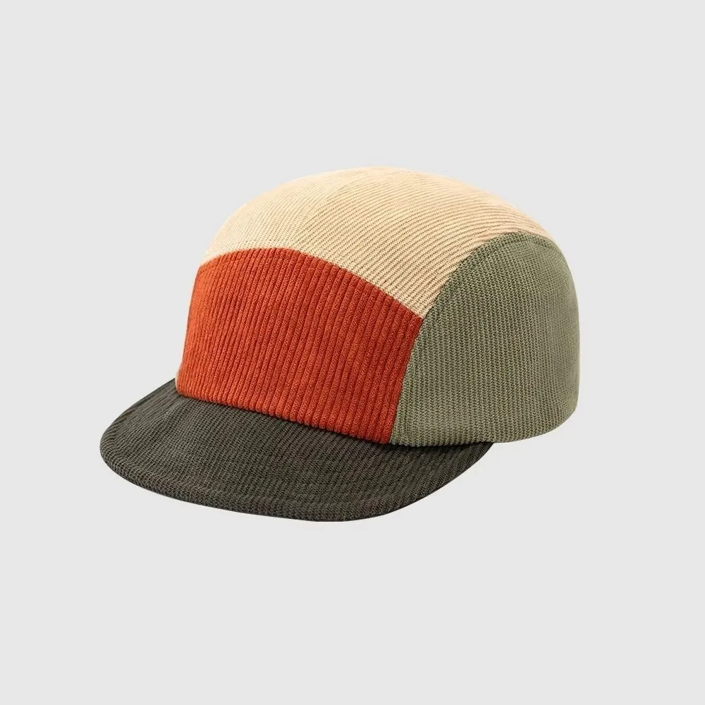 Outdoor Autumn Winter Baseball Cap Corduroy Warm Short Brim Cap Thick Japanese Style Cold Hat For Men Women