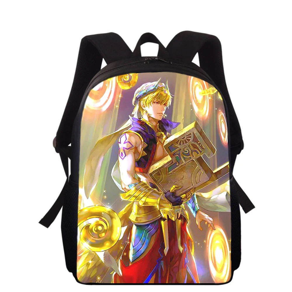 Anime Fate Gilgamesh 15” 3D Print Kids Backpack Primary School Bags for Boys Girls Back Pack Students School Book Bags