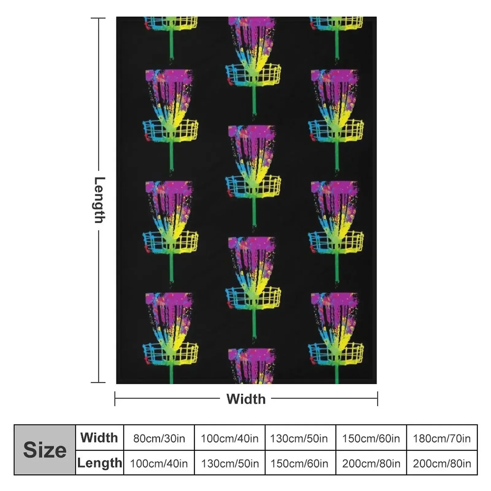 Splash Disc Golf Throw Blanket Bed covers Travel for winter Thermal Decorative Throw Large Blankets