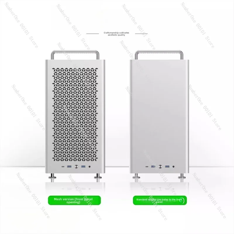 B2max All-Aluminum ATX Compact Computer Case Style Minimalist Desktop Chassis with 360mm Water Cooling Support