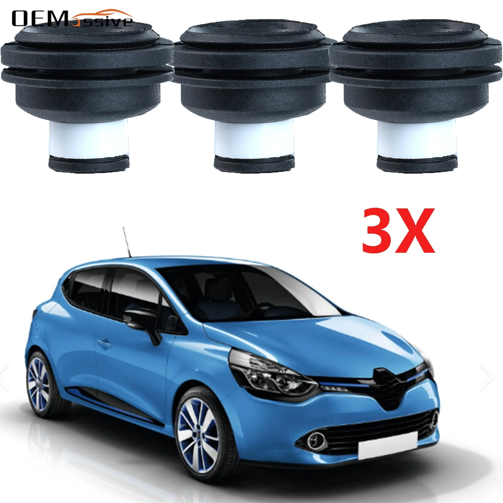 For Renault Clio Modus Megane Scenic Engine Cover Rubber Grommet Mount Clips