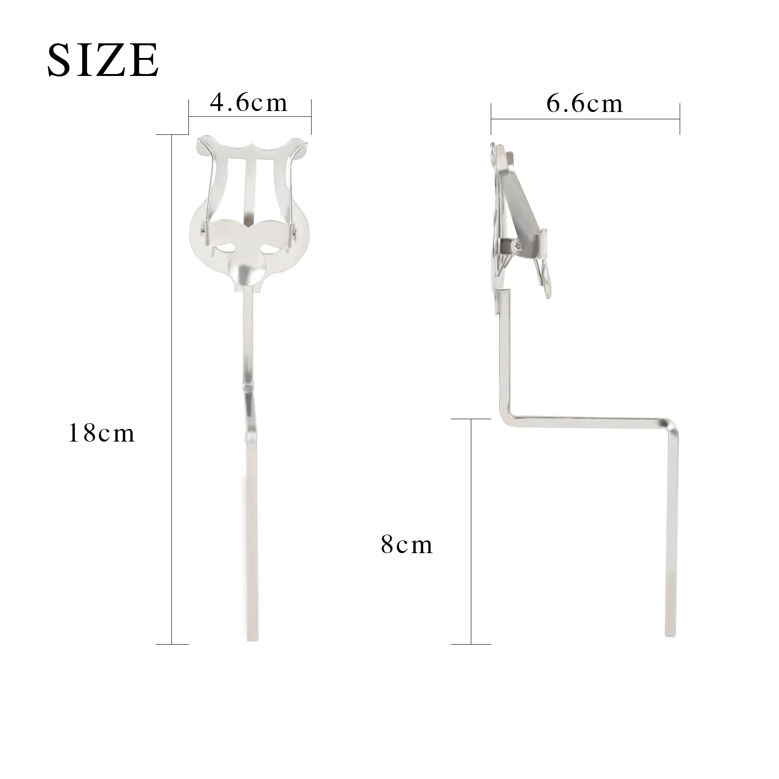 حامل موسيقى الساكسفون حامل موسيقى معدني محمول خفيف الوزن ألتو ساكسفون ورقة حامل الموسيقى ملحقات أدوات النفخ الخشبية #6