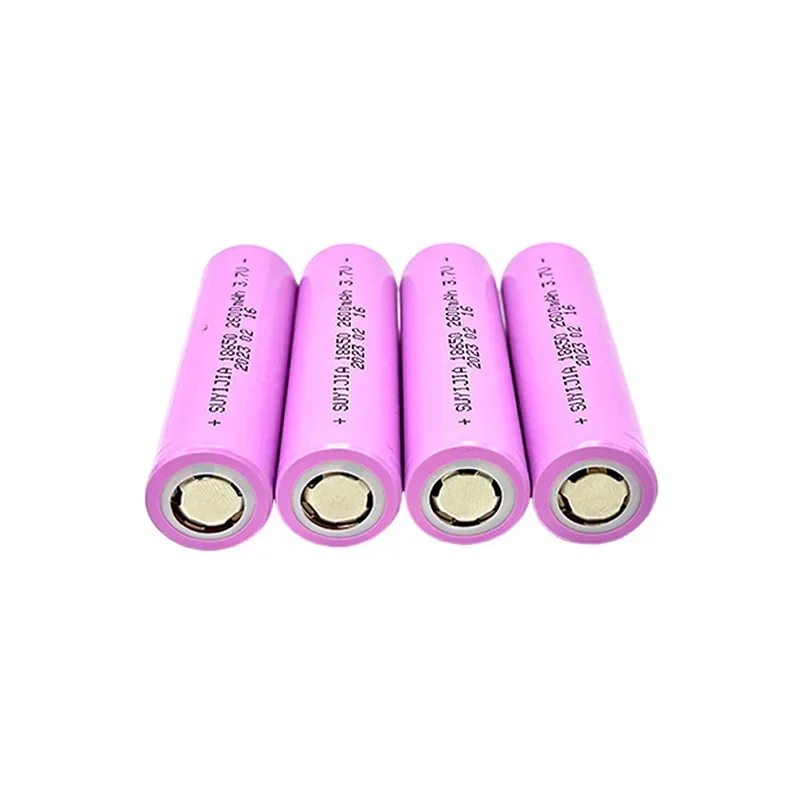 2600mAh 3.7V 18650 Real Large Capacity Li-ion Rechargeable Battery for High Intensity Flashlight Headlight Walkie Talkie