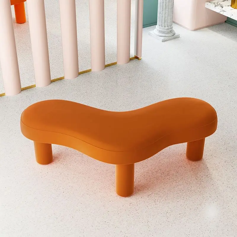 Nordic Modern Simple Triangle Shoes Changing Stool Home Creative Sofa Stool Fabric Clothing Store Entrance Bench Shoe Bench